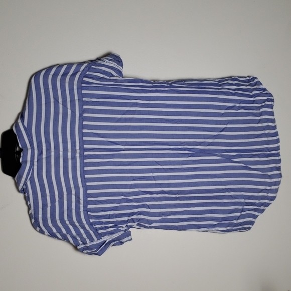 Beach lunch lounge currier stripe button down shirt nautical beach coastal - Picture 6 of 6